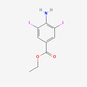 molecular formula C9H9I2NO2 B1296108 4-氨基-3,5-二碘苯甲酸乙酯 CAS No. 5400-81-7