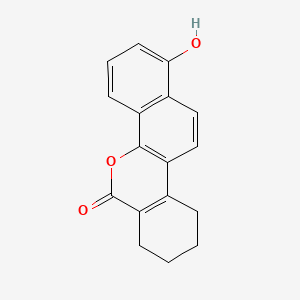 molecular formula C17H14O3 B1296109 1-Hydroxy-7,8,9,10-tetrahydro-6H-dibenzo[c,h]chromen-6-one CAS No. 5408-46-8