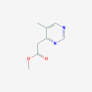 molecular formula C8H10N2O2 B12961144 Methyl 5-methylpyrimidine-4-acetate 