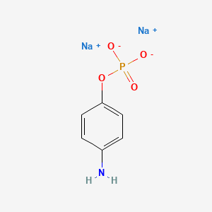 molecular formula C6H6NNa2O4P B12961156 Sodium 4-aminophenyl phosphate CAS No. 75966-16-4