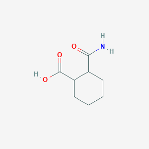 molecular formula C8H13NO3 B1296116 2-Carbamoylcyclohexane-1-carboxylic acid CAS No. 6294-84-4