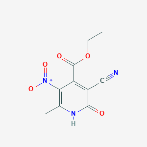 molecular formula C10H9N3O5 B1296120 Ethyl 3-cyano-2-hydroxy-6-methyl-5-nitroisonicotinate CAS No. 5427-92-9