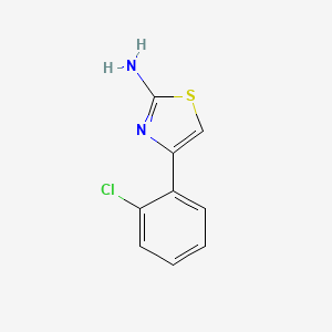 molecular formula C9H7ClN2S B1296122 4-(2-氯苯基)-1,3-噻唑-2-胺 CAS No. 21344-90-1