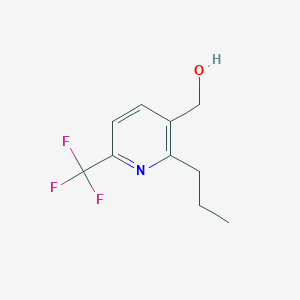 molecular formula C10H12F3NO B12961256 (2-Propyl-6-(trifluoromethyl)pyridin-3-yl)methanol 