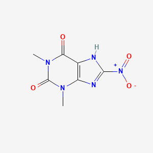 molecular formula C7H7N5O4 B1296129 1,3-Dimethyl-8-nitro-3,7-dihydro-1H-purine-2,6-dione CAS No. 2099-73-2
