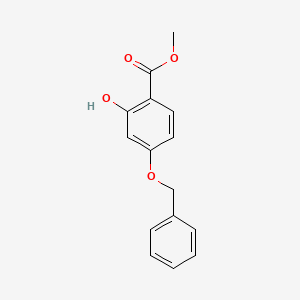 molecular formula C15H14O4 B1296132 Methyl 4-(benzyloxy)-2-hydroxybenzoate CAS No. 5427-29-2