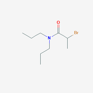 molecular formula C9H18BrNO B1296135 2-Bromo-n,n-dipropylpropanamide CAS No. 5439-36-1