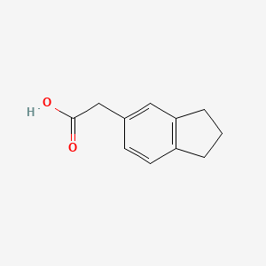 molecular formula C11H12O2 B1296147 2,3-Dihydro-1h-inden-5-ylacetic acid CAS No. 5453-98-5