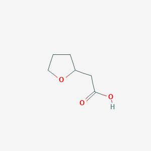 molecular formula C6H10O3 B1296155 2-(Tetrahydrofuran-2-yl)acetic acid CAS No. 2434-00-6