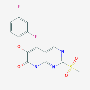 6-(2,4-Difluorophenoxy)-8-methyl-2-(methylsulfonyl)pyrido[2,3-d]pyrimidin-7(8h)-one