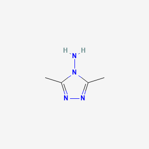 molecular formula C4H8N4 B1296163 3,5-Dimethyl-4H-1,2,4-triazol-4-amine CAS No. 3530-15-2