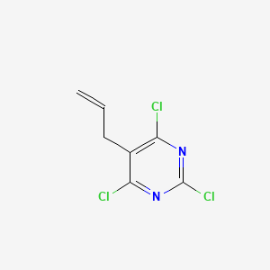 molecular formula C7H5Cl3N2 B1296169 5-Allyl-2,4,6-trichloropyrimidine CAS No. 10182-68-0