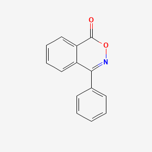 molecular formula C14H9NO2 B1296170 4-苯基-1H-2,3-苯并恶嗪-1-酮 CAS No. 19298-29-4