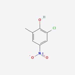 molecular formula C7H6ClNO3 B1296171 2-Chloro-6-methyl-4-nitrophenol CAS No. 4102-84-5