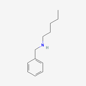 molecular formula C12H19N B1296185 Benzenemethanamine, N-pentyl- CAS No. 25468-43-3
