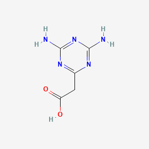 2-(4,6-Diamino-1,3,5-triazin-2-yl)acetic acid