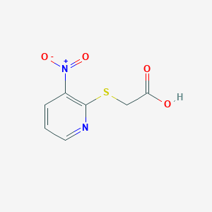 molecular formula C7H6N2O4S B1296191 2-[(3-Nitro-2-pyridyl)thio]acetic acid CAS No. 18504-80-8