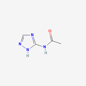 molecular formula C4H6N4O B1296198 ACETAMIDE, N-(s-TRIAZOLYL)- CAS No. 5295-23-8