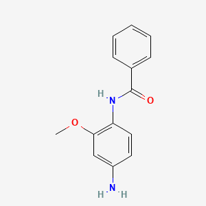 molecular formula C14H14N2O2 B1296210 N-(4-氨基-2-甲氧基苯基)苯甲酰胺 CAS No. 104478-97-9