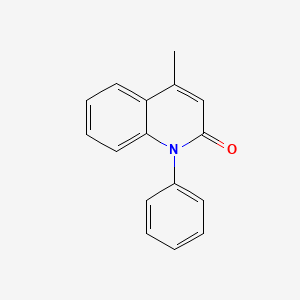 molecular formula C16H13NO B1296214 4-Methyl-1-phenylquinolin-2(1h)-one CAS No. 2540-30-9