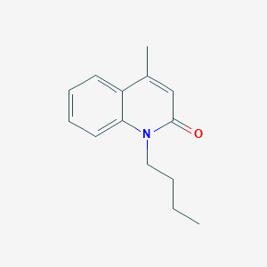 molecular formula C14H17NO B1296215 1-丁基-4-甲基喹啉-2(1H)-酮 CAS No. 32511-84-5