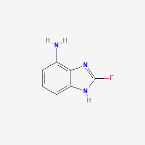 molecular formula C7H6FN3 B12962152 2-Fluoro-1H-benzo[d]imidazol-7-amine 