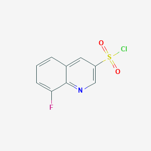 molecular formula C9H5ClFNO2S B12962176 8-Fluoroquinoline-3-sulfonyl chloride 