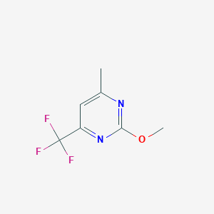 molecular formula C7H7F3N2O B12962196 2-Methoxy-4-methyl-6-(trifluoromethyl)pyrimidine CAS No. 62772-87-6
