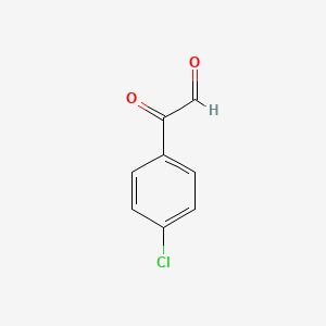 molecular formula C8H5ClO2 B1296220 2-(4-Chlorophenyl)-2-oxoacetaldehyde CAS No. 4998-15-6