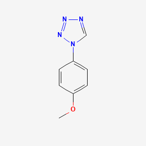 molecular formula C8H8N4O B1296221 1-(4-Methoxy-phenyl)-1H-tetrazole CAS No. 21788-28-3