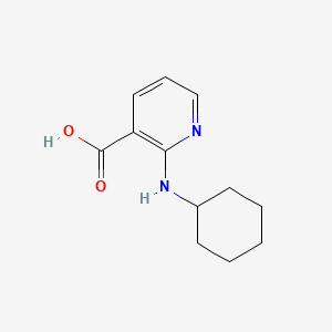 molecular formula C12H16N2O2 B1296226 2-(Cyclohexylamino)nicotinic acid CAS No. 35812-43-2
