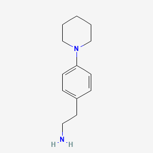 molecular formula C13H20N2 B1296228 2-(4-Piperidin-1-yl-phenyl)-ethylamine CAS No. 38589-09-2