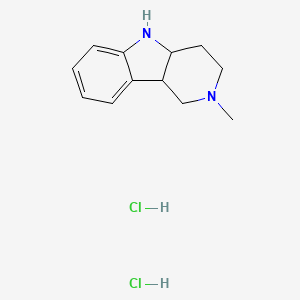 molecular formula C12H18Cl2N2 B1296230 2-Methyl-2,3,4,4a,5,9b-hexahydro-1h-pyrido[4,3-b]indole dihydrochloride CAS No. 40431-54-7