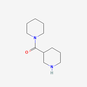 molecular formula C11H20N2O B1296231 哌啶-1-基（哌啶-3-基）甲苯酮 CAS No. 40576-21-4