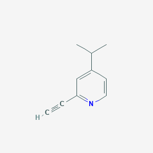 molecular formula C10H11N B12962321 2-Ethynyl-4-isopropylpyridine 
