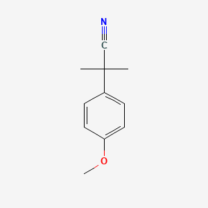 molecular formula C11H13NO B1296234 2-(4-Methoxyphenyl)-2-methylpropanenitrile CAS No. 5351-07-5