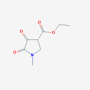 molecular formula C8H11NO4 B1296236 Ethyl 1-methyl-4,5-dioxopyrrolidine-3-carboxylate CAS No. 5336-42-5