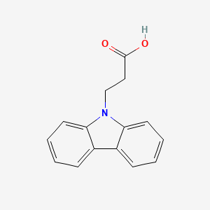 molecular formula C15H13NO2 B1296237 3-Carbazol-9-yl-propionic acid CAS No. 6622-54-4