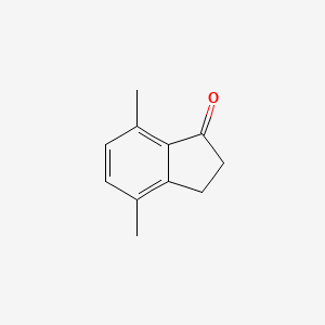 molecular formula C11H12O B1296240 4,7-Dimethyl-1-indanone CAS No. 5037-60-5