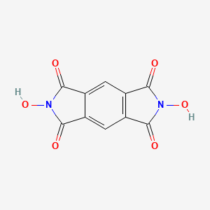 molecular formula C10H4N2O6 B1296252 2,6-Dihydroxypyrrolo(3,4-f)isoindole-1,3,5,7(2H,6H)-tetrone CAS No. 57583-53-6