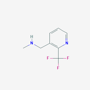 molecular formula C8H9F3N2 B12962540 Methyl-(2-trifluoromethyl-pyridin-3-ylmethyl)-amine 