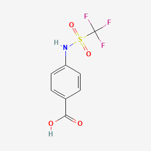 4-{[(Trifluoromethyl)sulfonyl]amino}benzoic acid