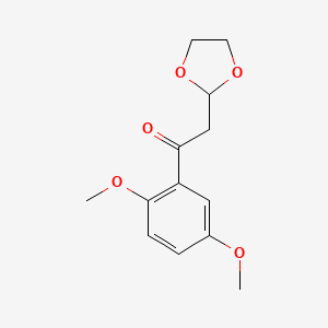 1-(2,5-Dimethoxyphenyl)-2-(1,3-dioxolan-2-yl)ethanone