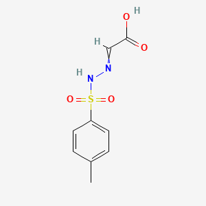2-[(4-Methylphenyl)sulfonylhydrazinylidene]acetic acid