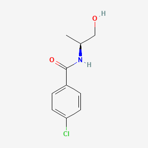 molecular formula C10H12ClNO2 B12962822 (S)-4-chloro-n-(1-hydroxypropan-2-yl)benzamide 