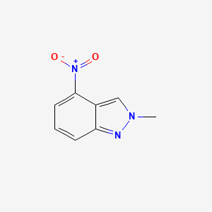molecular formula C8H7N3O2 B1296287 2-Methyl-4-nitro-2H-indazole CAS No. 26120-44-5