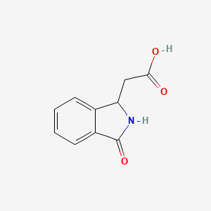 molecular formula C10H9NO3 B1296292 (3-oxo-2,3-dihydro-1H-isoindol-1-yl)acetic acid CAS No. 3849-22-7