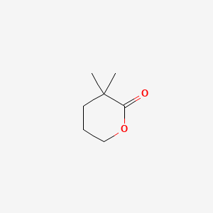 molecular formula C7H12O2 B1296294 3,3-二甲基-四氢吡喃-2-酮 CAS No. 4830-05-1