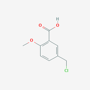 molecular formula C9H9ClO3 B1296299 5-(Chloromethyl)-2-methoxybenzoic acid CAS No. 3641-23-4