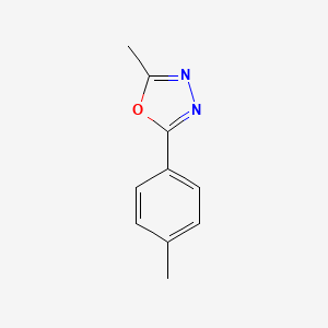 molecular formula C10H10N2O B1296304 2-Methyl-5-(4-methylphenyl)-1,3,4-oxadiazole CAS No. 25877-53-6